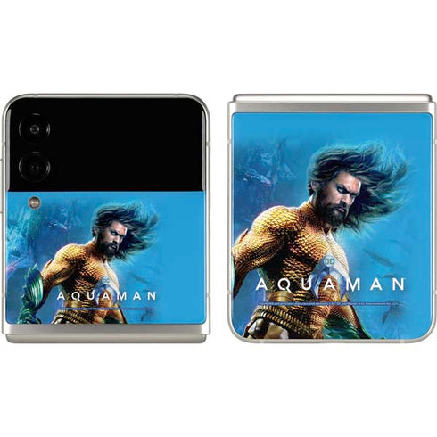 DC Comics Aquaman Movie Arthur Curry Poster Galaxy Z Flip3 5G Skin